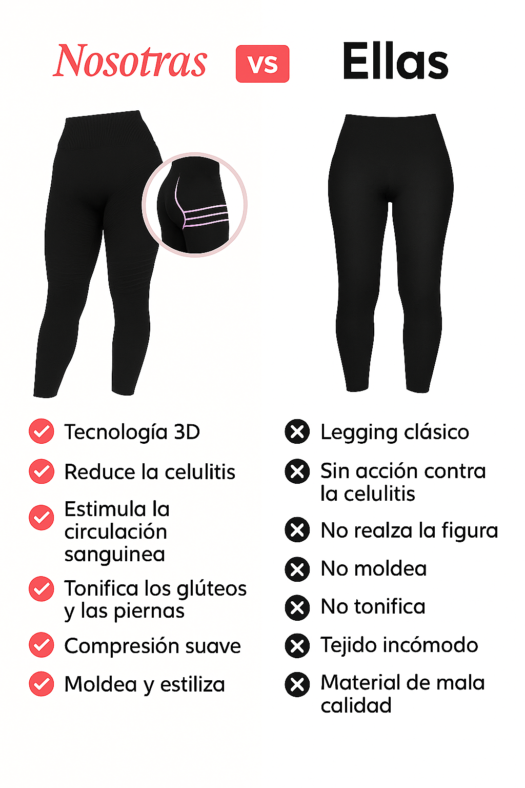 Legging 3D Anti-Celulitis
