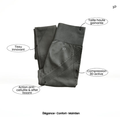 TROIS3D - Legging 3D Innovant, Confort & Bien-Être